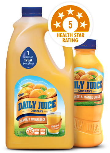Orange & Mango Juice - Daily Juice Orange Juice No Added Sugar 2l (630x530), Png Download