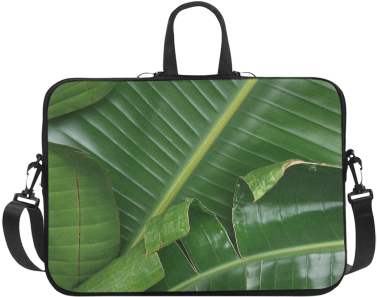 Banana Tree Leaves Laptop Handbags 17" - Handbag (500x500), Png Download