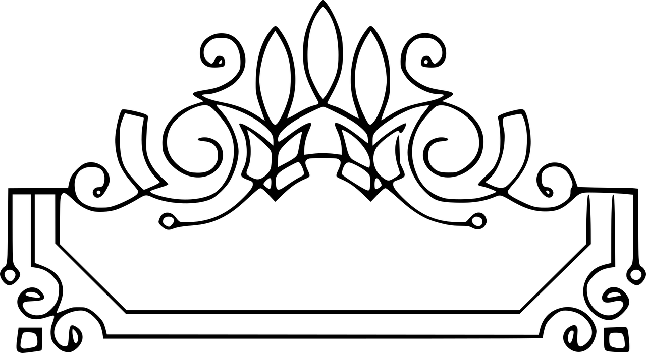 Background,boundary - Marco Florales Png Blanco Y Negro (1280x700), Png Download