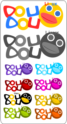 Doudou Linux Contest - Clip Art (566x800), Png Download