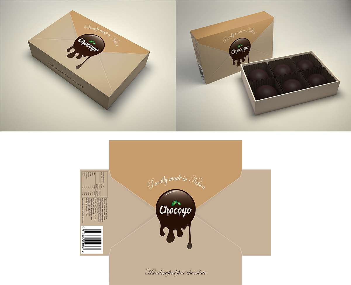 Elegant, Professional, Chocolate Company Packaging - Graphic Design (1200x1000), Png Download