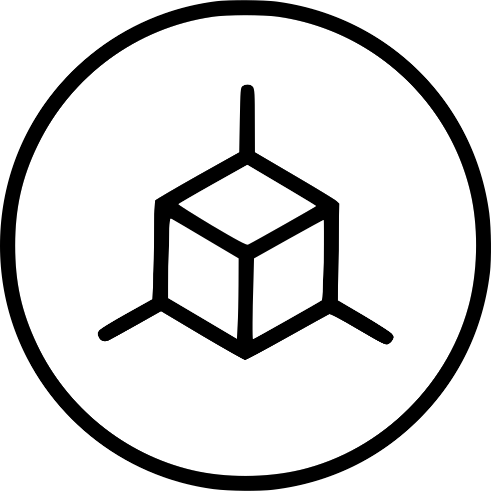 Design Development Cube Corner Box Dimension Comments - 4 Sided Dice Art (980x980), Png Download