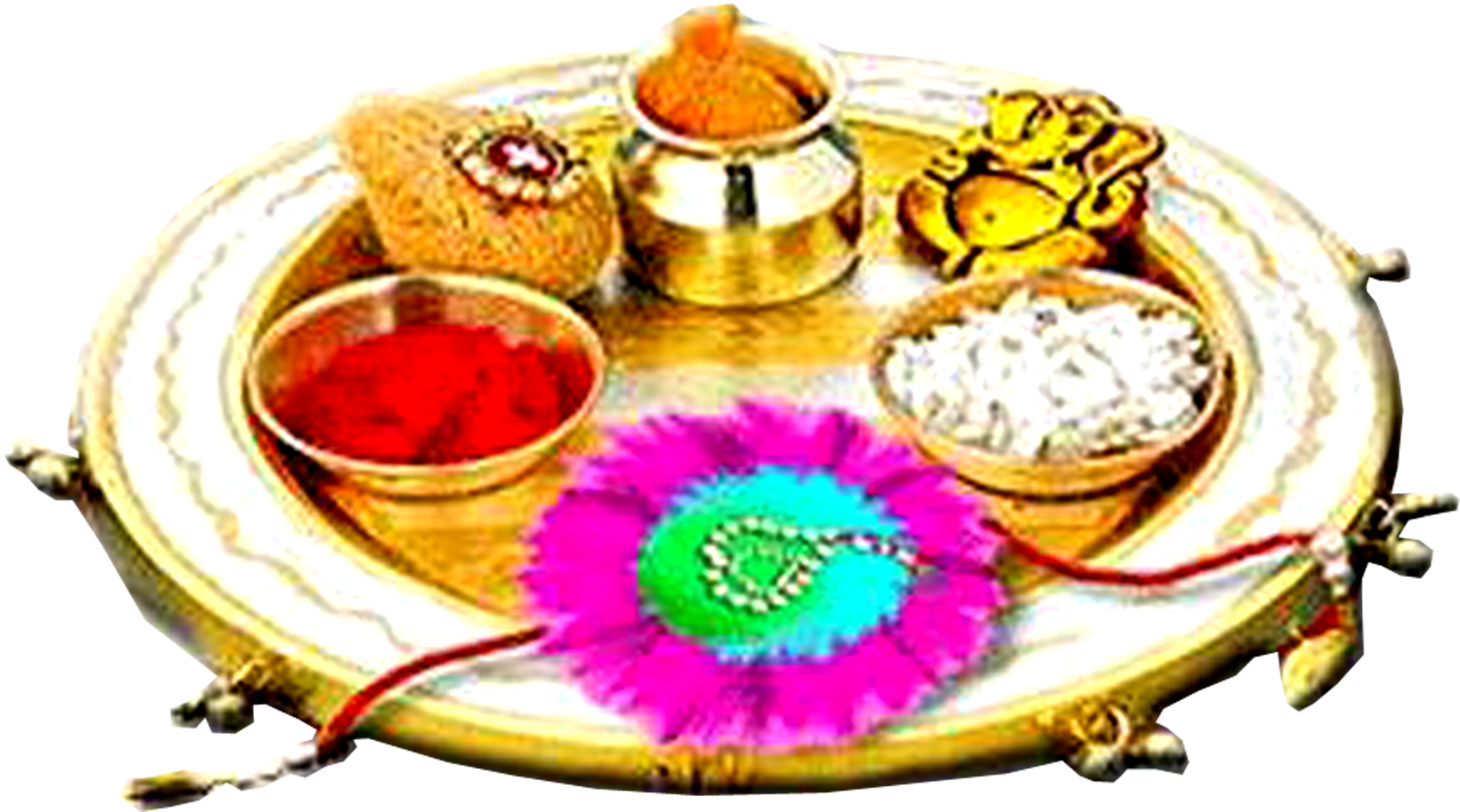 Raksha Bandhan Png Madangfx Puja Thali - Shares On Raksha Bandhan (2400x1320), Png Download