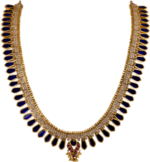 Nagapadam Necklace Designs 2 Stunning Design Pourvika - Concentric Circles Of People (637x700), Png Download