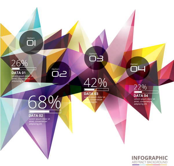 Abstract Background Infographic - Infographic (600x600), Png Download