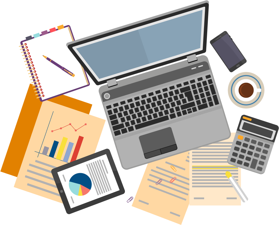 Laptop Clipart Top View - Seo Analysis (1000x800), Png Download