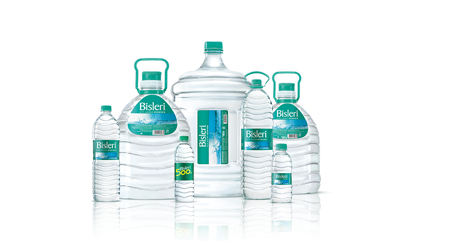 Mineral Water Bottle Management Software - Bisleri Water Bottle (500x266), Png Download