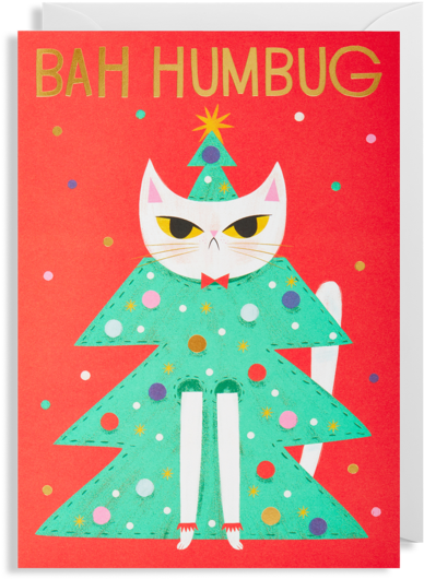 Bah Humbug Christmas Card - Design Of Christmas Cards (560x600), Png Download