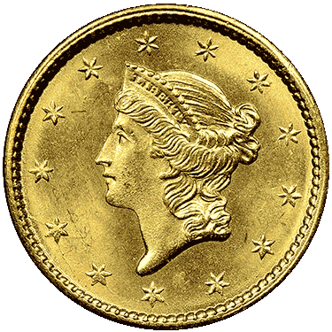 Gold Dollars - Old Gold Coin Png (375x375), Png Download