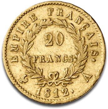 Napoleon Gold Coin 20 Francs Transparent Png - Gold (400x400), Png Download