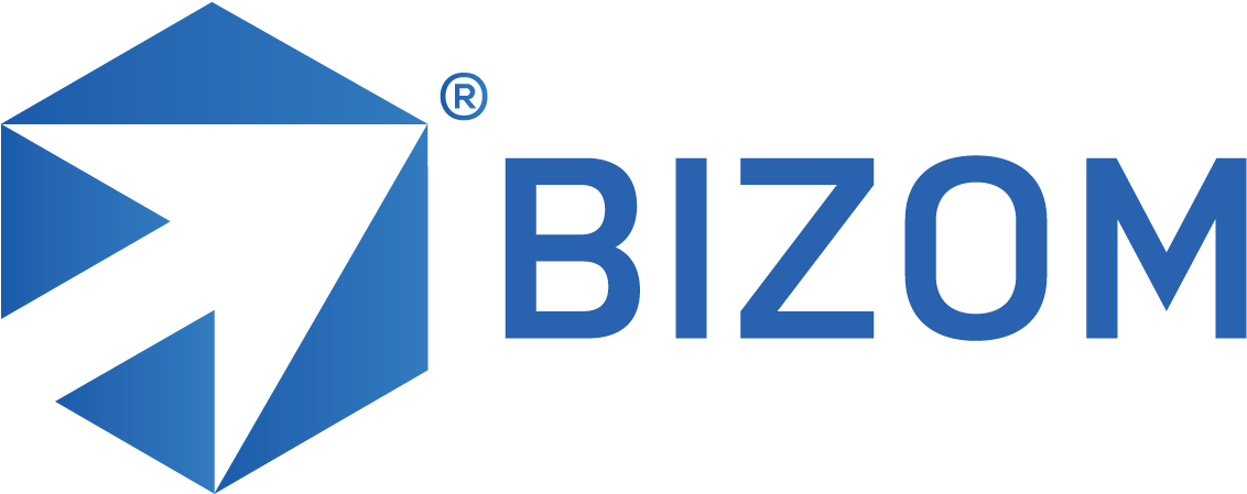 Fmcg Sales Force Automation Software For Real-time - Bizom Logo (1148x448), Png Download