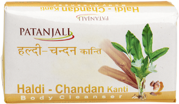 Patanjali Haldi Chandan Kanti Body Cleanser - Patanjali Haldi Chandan Soap (400x300), Png Download