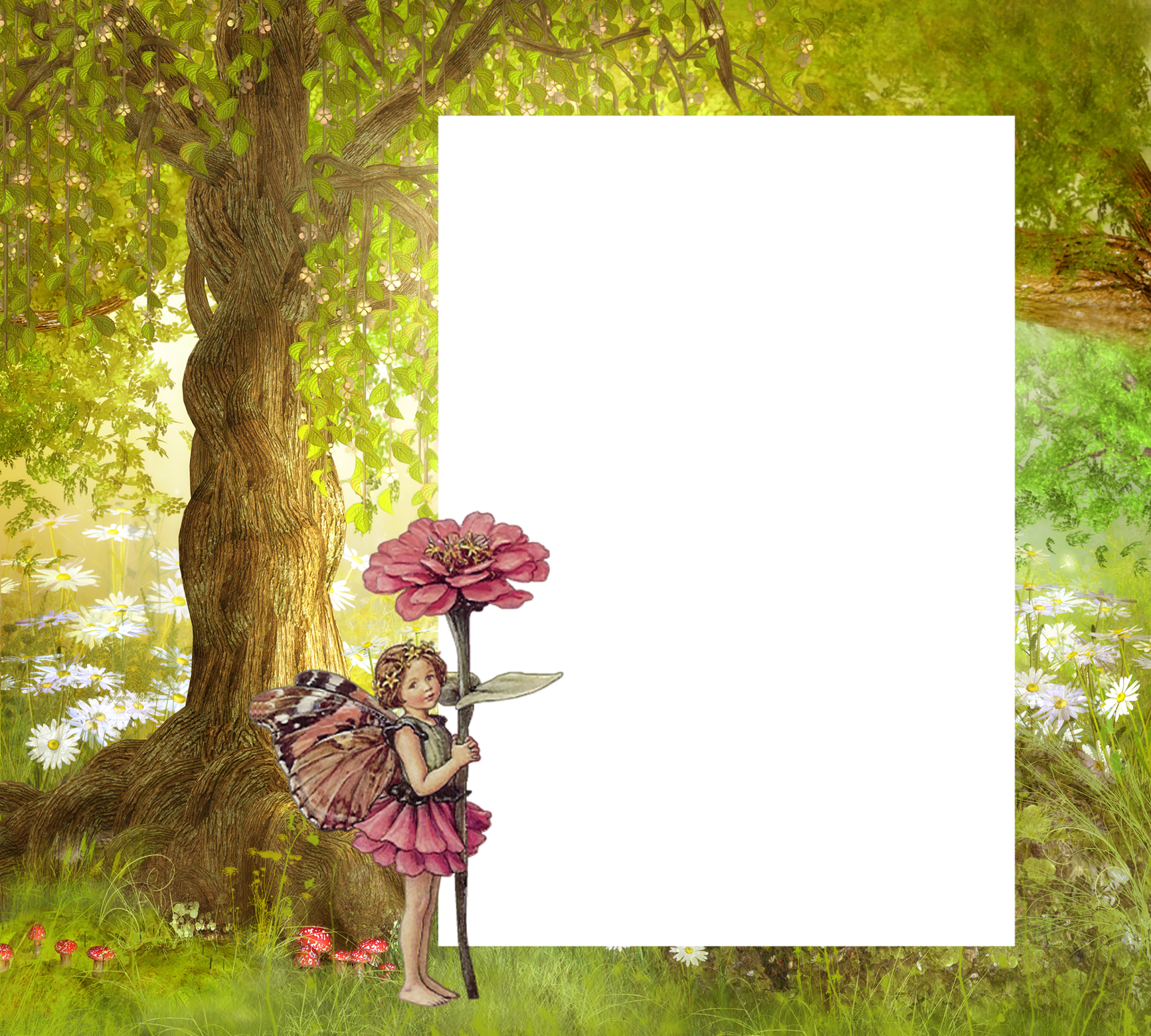1866 X - Beautiful Frame Transparent Png (1733x1560), Png Download