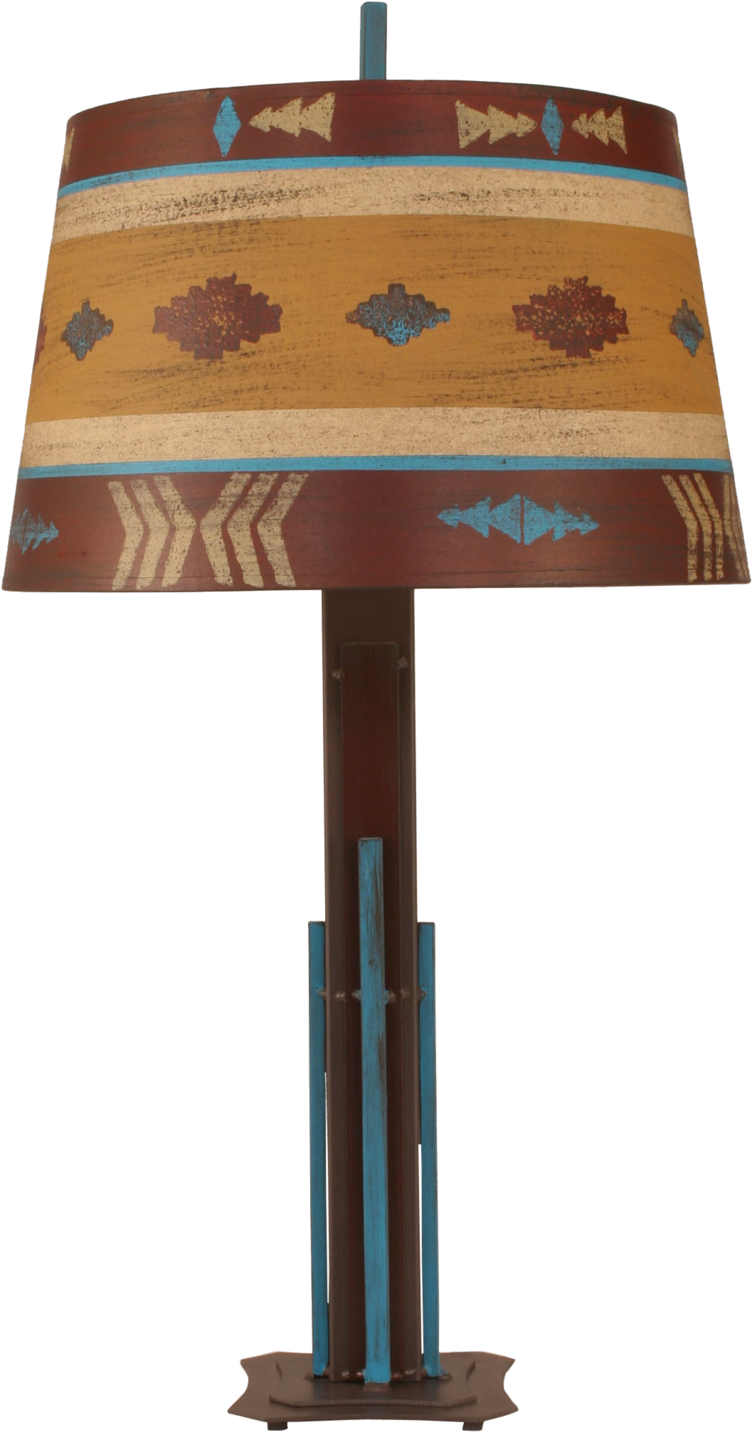 South Western Iron Rod Table Lamp - Black Forest Decor Cl12r47a Rod Iron Table Lamp With (1500x2100), Png Download