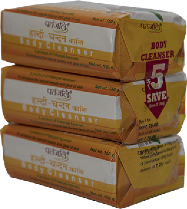 Patanjali Haldi Chandan Kanti Body Cleanser (1000x1000), Png Download