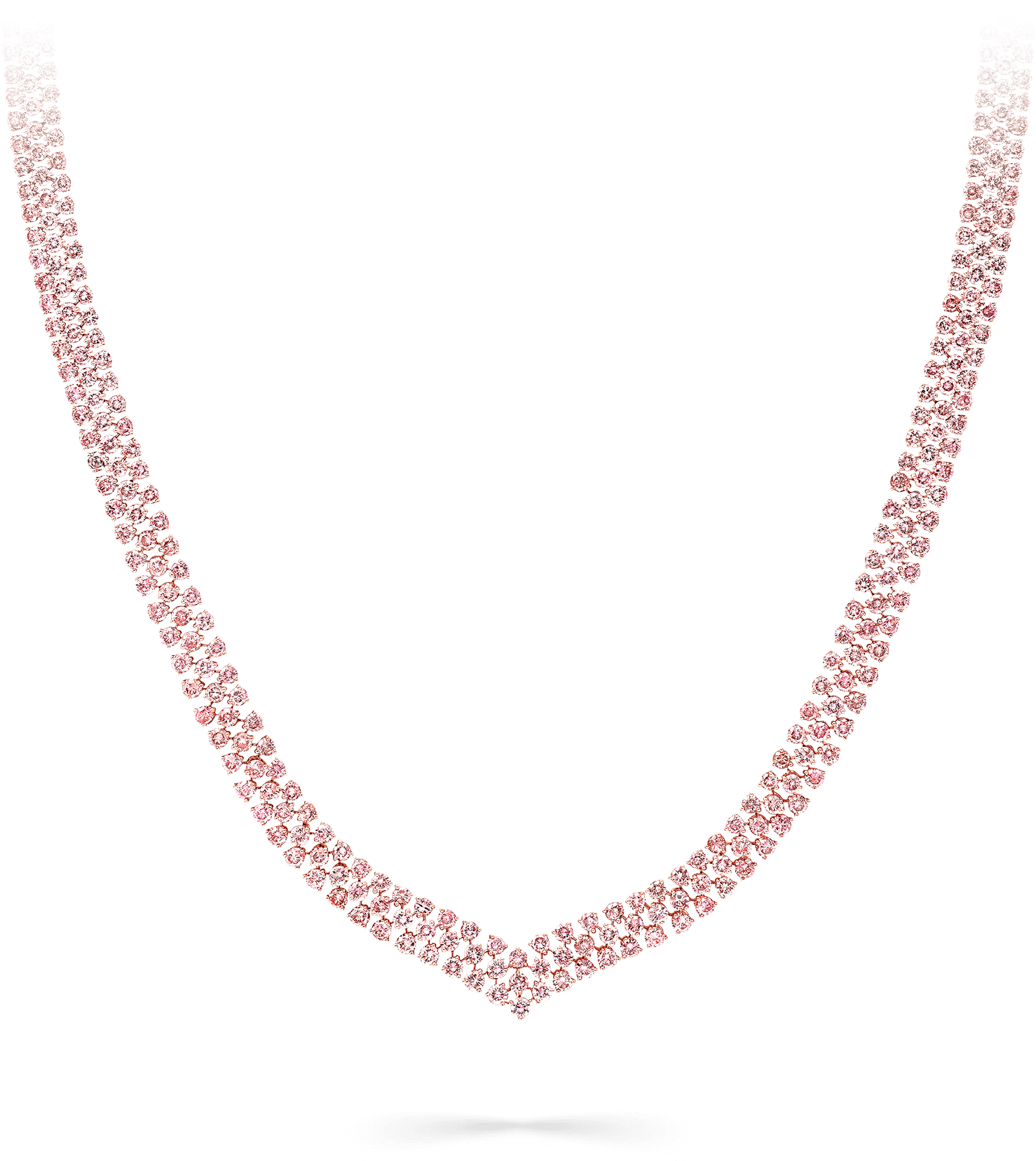 A Graff Pink Diamond Necklace - Necklace (2000x2000), Png Download