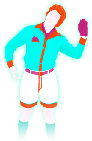Barbiegirl Coach 2 Big - Just Dance 2 Coaches (500x500), Png Download