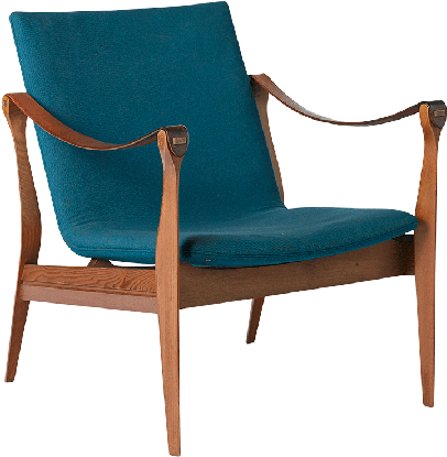 Lounge Chair Model - Living Room (800x417), Png Download