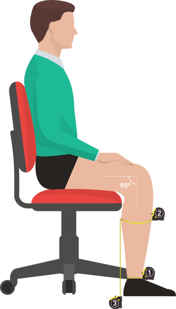 How To Get Measured For Compression Socks - Table (584x1024), Png Download