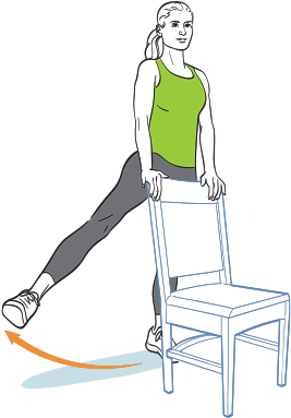 Keep Shoulders Over Your Hips Throughout The Move - Hip Abduction Standing Exercise (600x400), Png Download