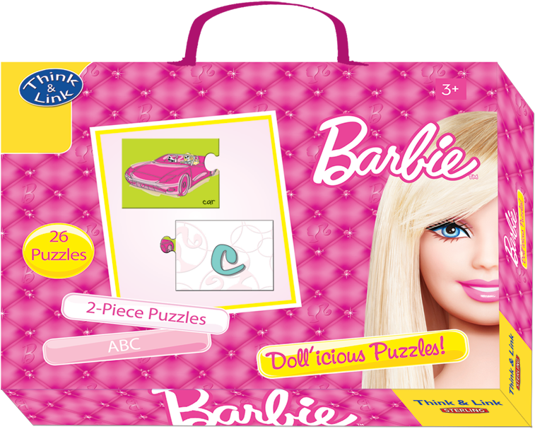 Puzzles For One And All - Sterling Barbie - Glamtastic Puzzles, Multi Color (842x618), Png Download
