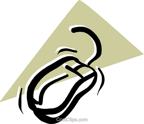 Computer Mouse Royalty Free Vector Clip Art Illustration - Illustration (480x414), Png Download