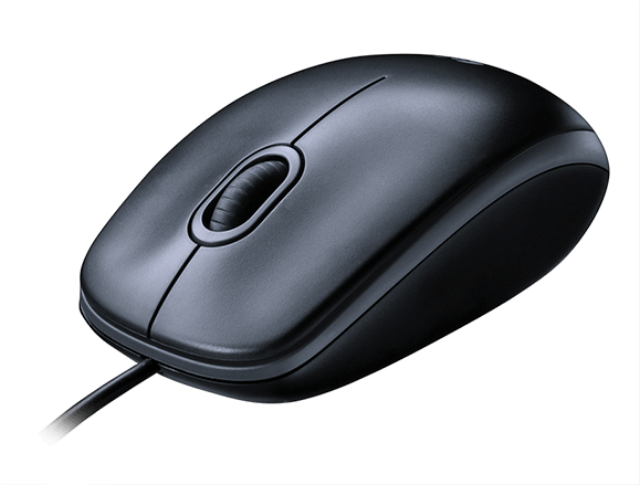 Computer Mouse 01 - Logitech B110 Optical Usb Mouse (652x560), Png Download