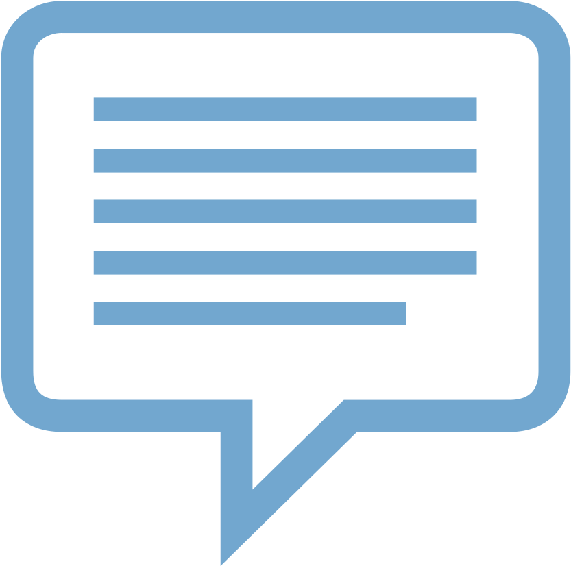File - Talk Icon-72a7cf - Svg - Comments Icon Png Blue (1000x1000), Png Download