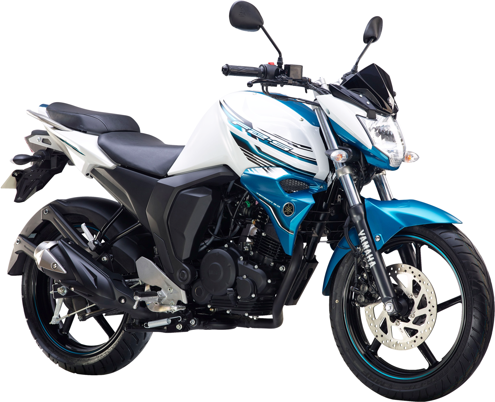 Yamaha Fz S Fi White Motorcycle Bike Png Image - Yamaha Fz S 150 (1650x1340), Png Download