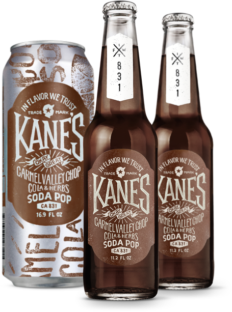 Cola & Herbs - Kanes Soda Pop (500x629), Png Download