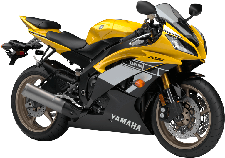 Yamaha R6 Png - 2016 Yamaha R6 Yellow (775x535), Png Download