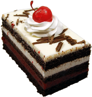 Black Forest Cake Bar (358x351), Png Download