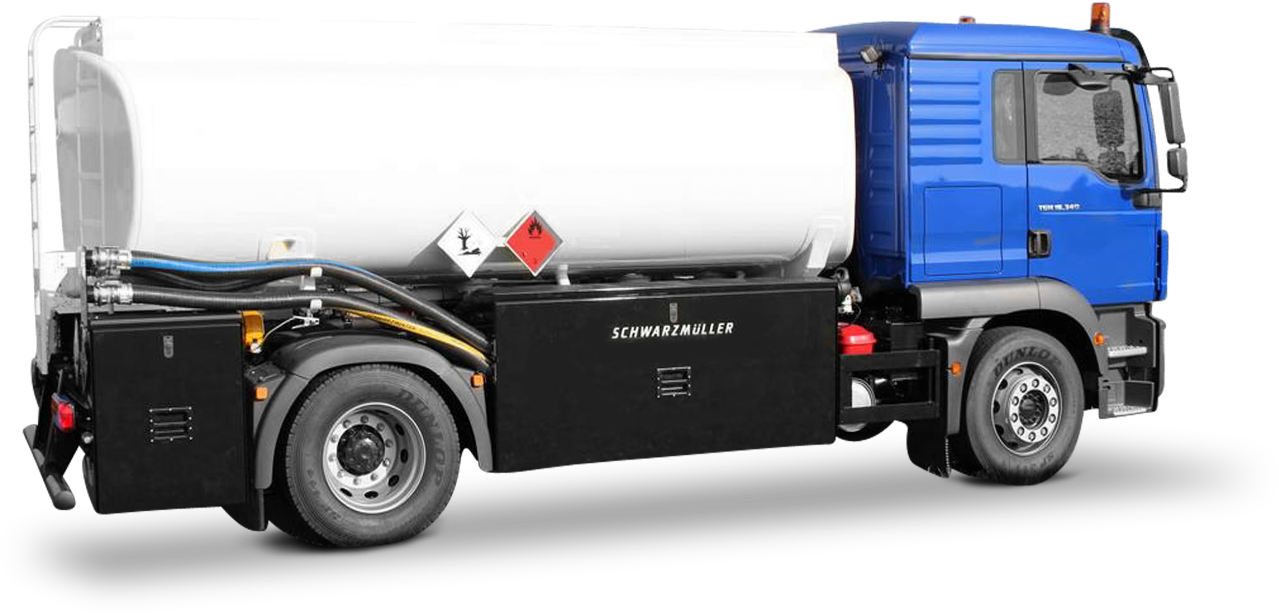 Aluminium Tank Body For 2a Truck - Oil Tank Truck Png (2820x1500), Png Download