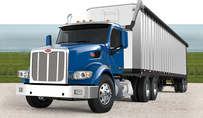 Peterbilt Vocational Truck - Truck (708x414), Png Download