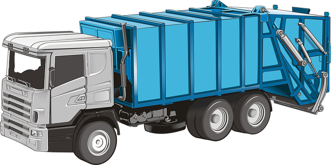 Vehicle, Truck, Transport, Mechanics - Garbage Truck (680x340), Png Download