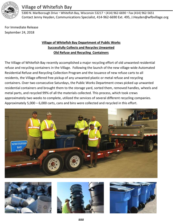 99% Of Carts And Cans Collected On September 8 And - Trailer Truck (650x841), Png Download