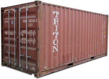 20ft Cargo Worthy Container2 - Red Container 20 Png (472x390), Png Download