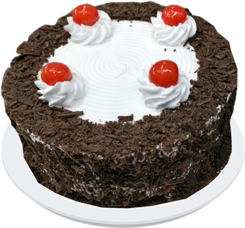 Black-forest - Cake (358x400), Png Download