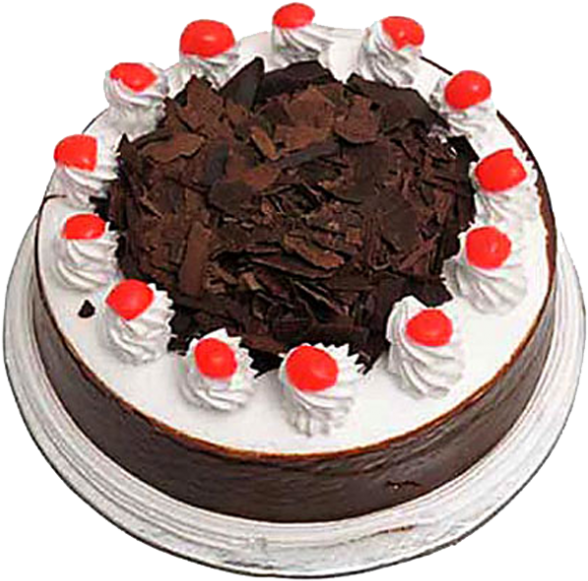 Black Forest Cake - Send Birthday Cake Online (600x650), Png Download