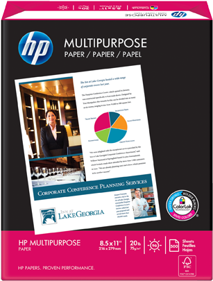 Hp Multipurpose Paper-500 Sht/letter/8 - Hp Multipurpose Paper (573x430), Png Download