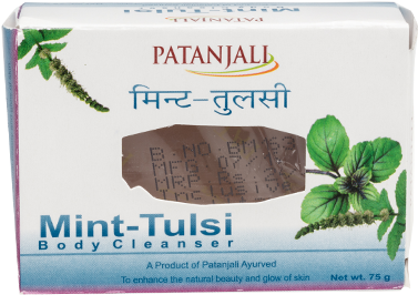 Patanjali Mint Tulsi Soap (400x300), Png Download