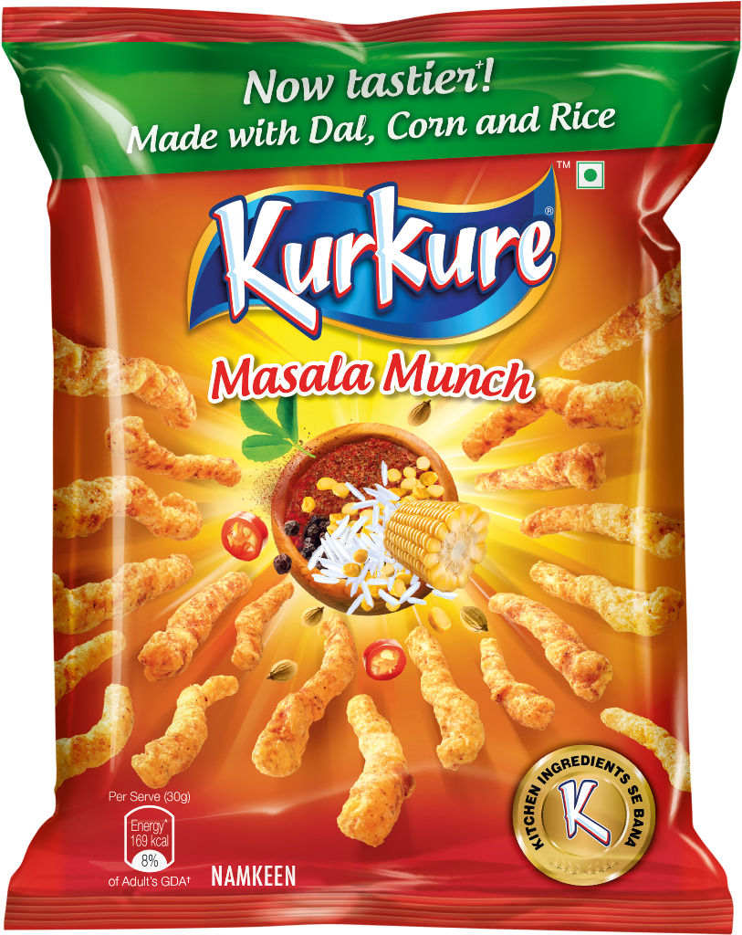 Kurkure Masala Munch Now Tastier With Goodness Of 'ghar - Kurkure Masala Munch (895x1133), Png Download