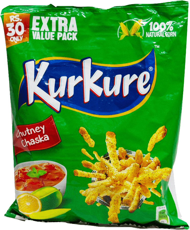 Kurkure Chips Chutney Chaska Value Pack 65 Gm - Kurkure Chutney Chaska Chips (1000x1000), Png Download