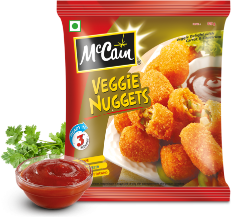 Mccain Veggie Nuggets - Mccann Food (600x600), Png Download