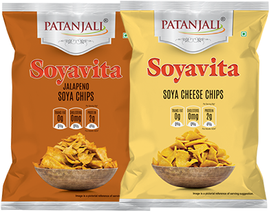 Soyavita Soya Cheese Chips (400x500), Png Download
