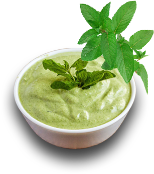 Chandan - Badishep - Haladi - Pudina - Saindhav - - Mint Yogurt (400x400), Png Download