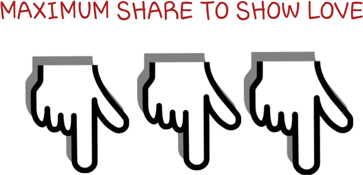 Share Button - Hand Point Down Gif (1280x720), Png Download