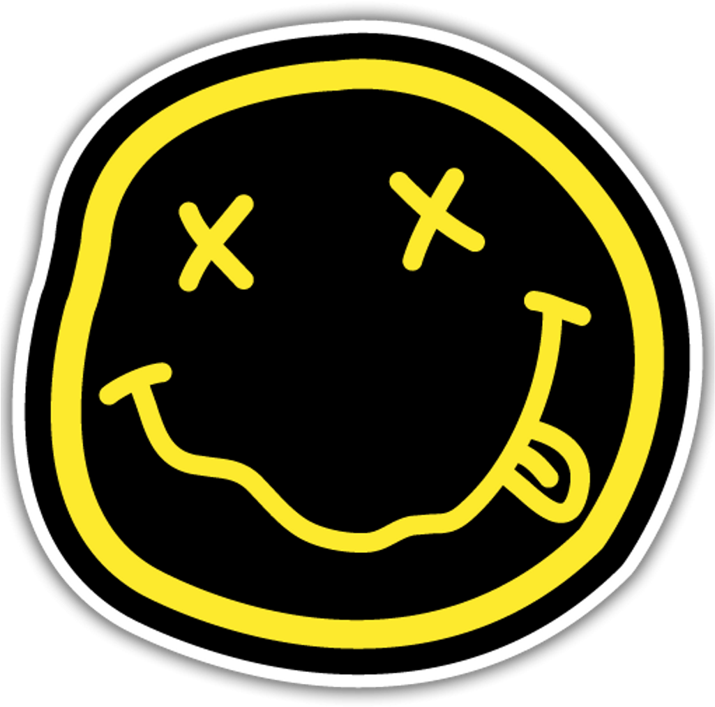 Logo Sticker Design By Nirvana - Nirvana Smiley Png (510x510), Png Download
