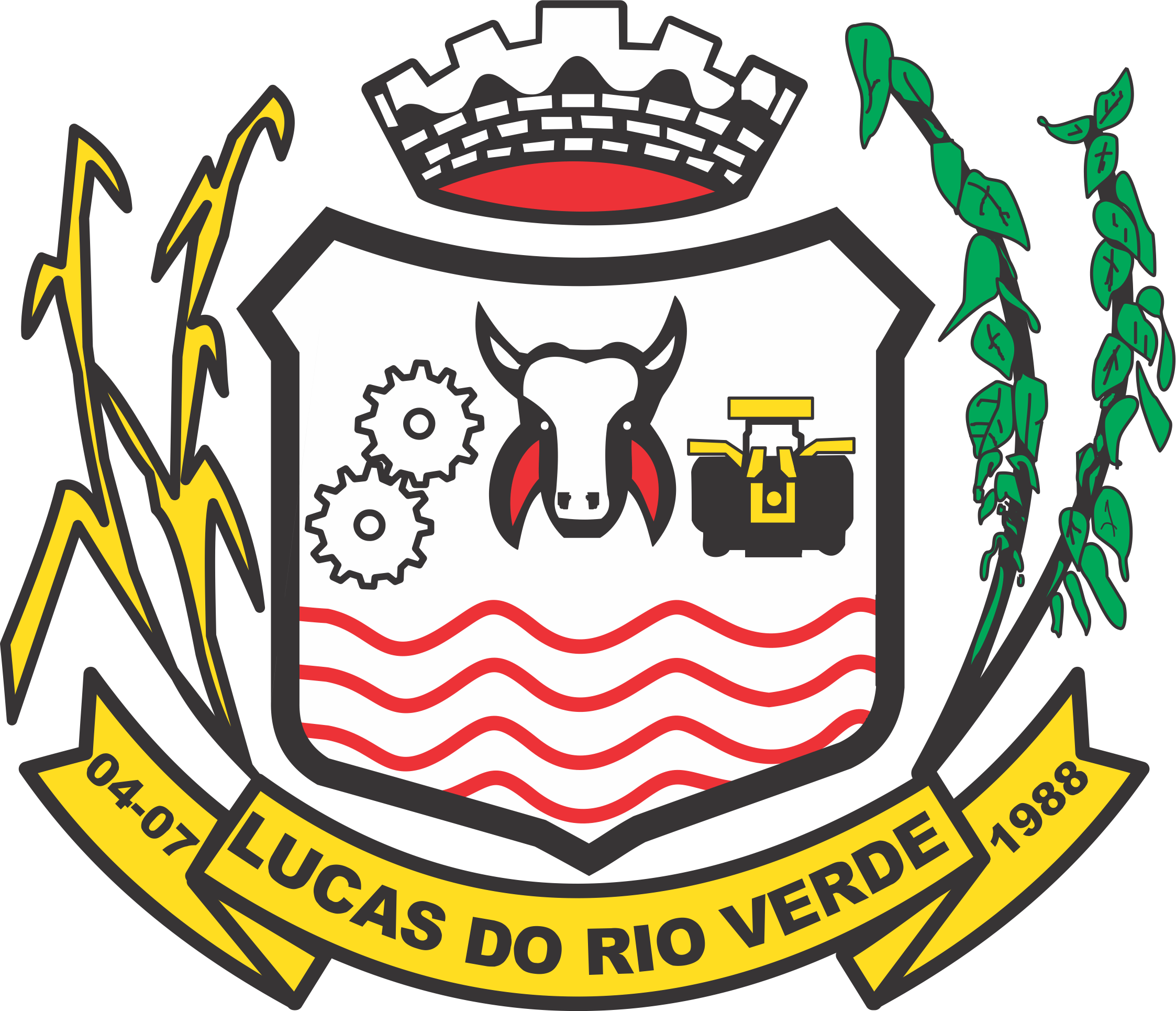 Brasão De Lucas Do Rio Verde - Prefeitura Municipal De Lucas Do Rio Verde (2246x1930), Png Download