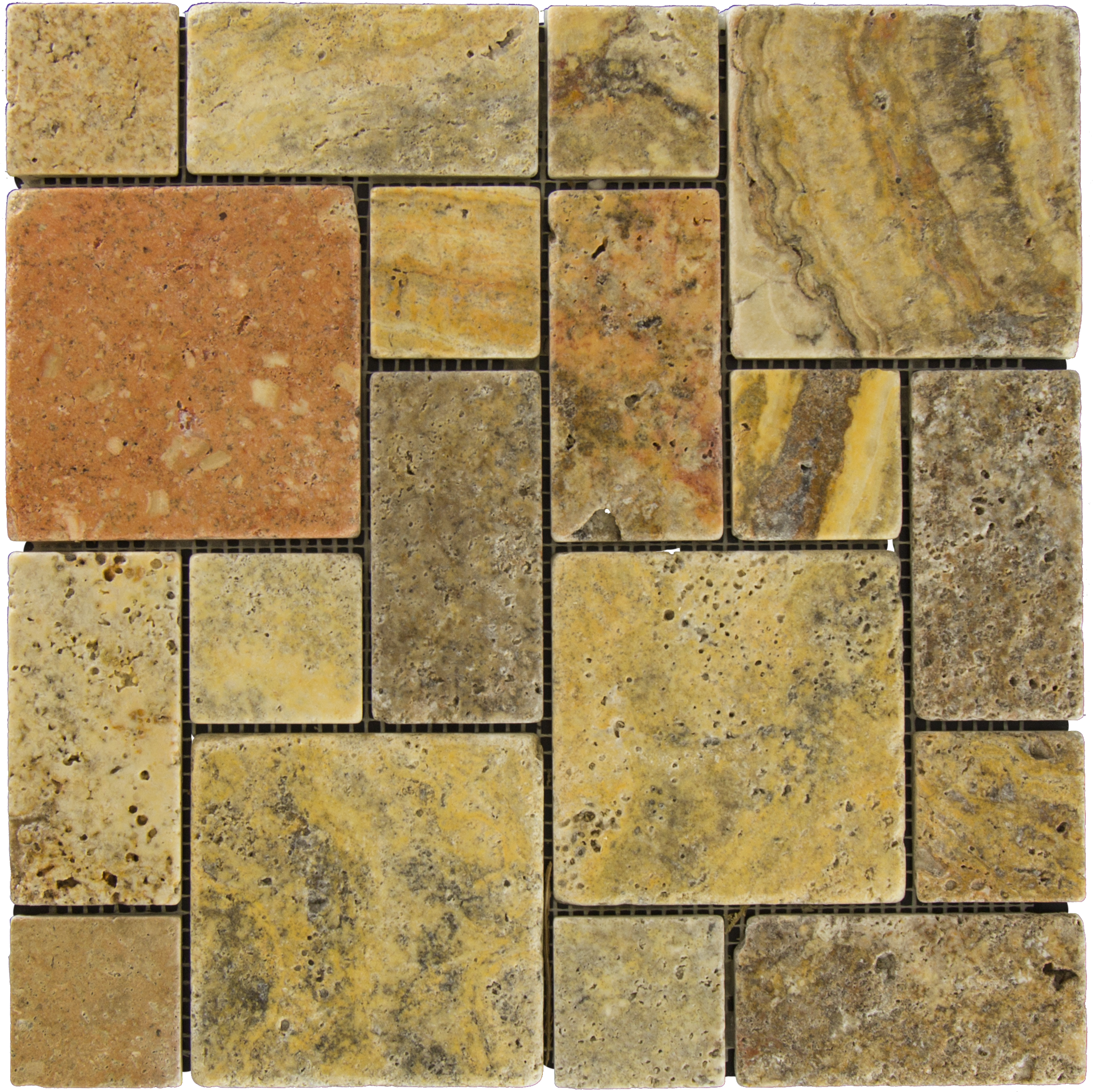 Scabos Tuscany Travertine Mosaic - Tile (2450x2450), Png Download